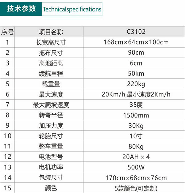 电动独山子尘推车C3102